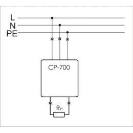 Реле напряжения CP-700 (однофазный; цифровая индикация напряжения тип корпуса вилка-розетка; 150-300