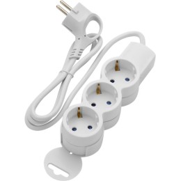 Удлинитель 3х1м с/з Supraline провод H05VV-F 3х10кв.мм 3680Вт 16А Duwi 32072 2