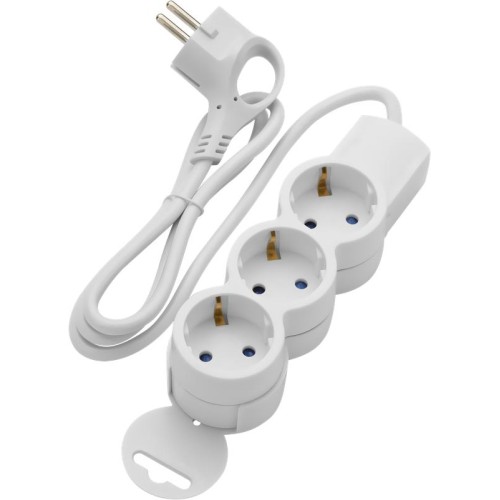 Удлинитель 3х1м с/з Supraline провод H05VV-F 3х10кв.мм 3680Вт 16А Duwi 32072 2