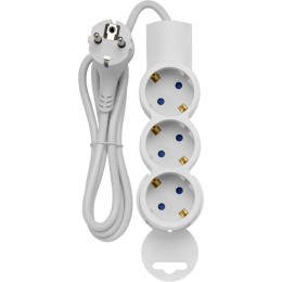 Удлинитель 3х1м с/з Supraline провод H05VV-F 3х10кв.мм 3680Вт 16А Duwi 32072 2