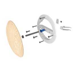 Анемостат dW метал. фланец d125 распорки d165 сосна ERA 12.5dW Pine MS