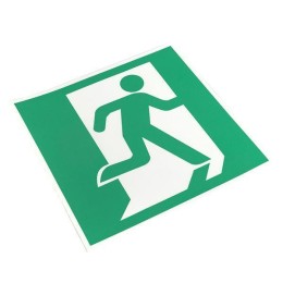Знак "Выход здесь" (правосторонний) 200х200мм PROxima EKF an-5-02