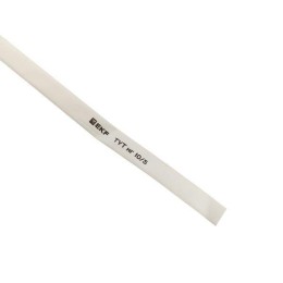 Трубка термоусадочная ТУТ нг 10/5 бел. (уп.100м) EKF tut-10-w