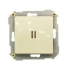 Выключатель 1-кл. СП Simon 34 10А IP20 с подсветкой механизм сл. кость Simon 34104-031