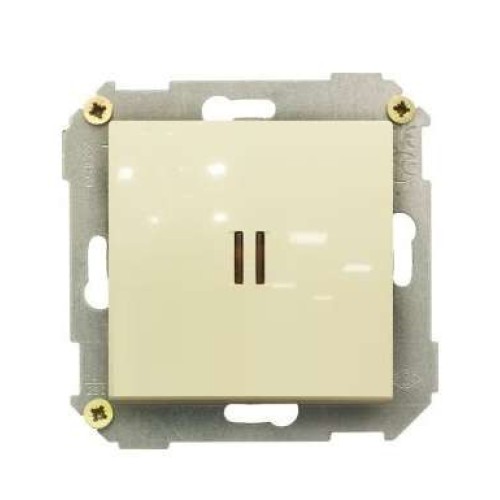 Выключатель 1-кл. СП Simon 34 10А IP20 с подсветкой механизм сл. кость Simon 34104-031