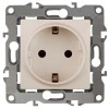 Розетка 1-м СП Эра12 12-2001-02 16А IP20 16AX 250В 2P+E Schuko без монтаж. лапок механизм сл. кость