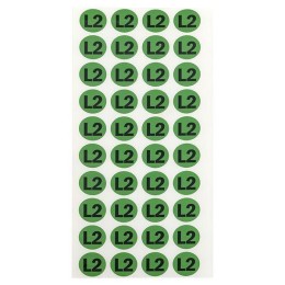 Наклейка "L2" d20мм PROxima EKF an-2-15-1