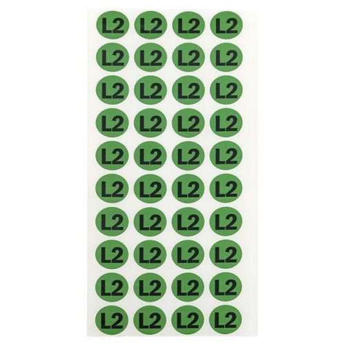 Наклейка "L2" d20мм PROxima EKF an-2-15-1