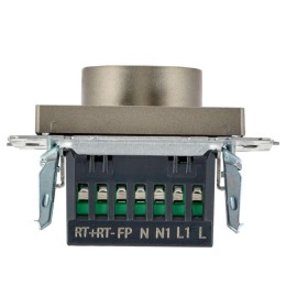 Термостат электронный с индик. BRITE СП IP20 ТС10-1-БрШ механизм шампань IEK BR-RT11-K37