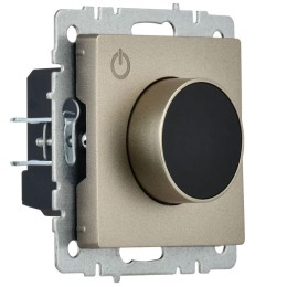 Термостат электронный с индик. BRITE СП IP20 ТС10-1-БрШ механизм шампань IEK BR-RT11-K37