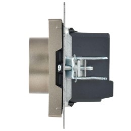 Термостат электронный с индик. BRITE СП IP20 ТС10-1-БрШ механизм шампань IEK BR-RT11-K37