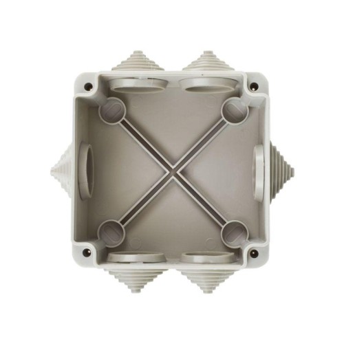 Коробка распаячная ОП КМ 100х100х45 IP44 6 вводов (RAL7035) IEK UKO11-100-100-045-K41-44