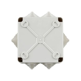 Коробка распаячная ОП КМ 100х100х45 IP44 6 вводов (RAL7035) IEK UKO11-100-100-045-K41-44