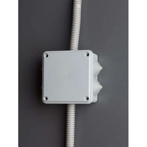 Коробка распаячная ОП КМ 100х100х45 IP44 6 вводов (RAL7035) IEK UKO11-100-100-045-K41-44