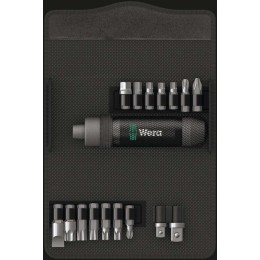 Набор бит с винтовертом ударным (отверткой ударной) 2090/17 17 предметов Wera WE-072017