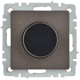 Термостат электронный с индик. BRITE СП IP20 ТС10-1-БрТБ темная механизм бронза IEK BR-RT11-K45