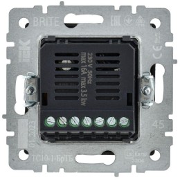 Термостат электронный с индик. BRITE СП IP20 ТС10-1-БрТБ темная механизм бронза IEK BR-RT11-K45
