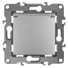Розетка 1-м СП Эра12 12-2103-03 16А IP20 16AX 250В 2P+E Schuko защ. шторки с крышкой механизм алюм.
