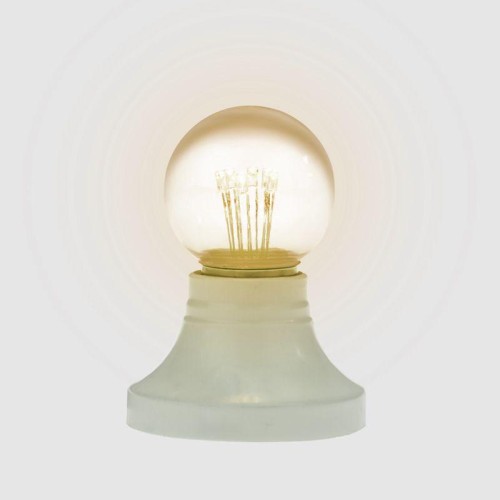 Лампа светодиодная 1Вт шар d45 6LED прозрачная тепл. бел. E27 эффект лампы накаливания Neon-Night 40