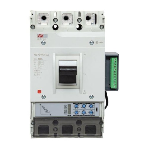 Выключатель автоматический 3п 400А 50кА AV POWER-3/3 ETU2.2 AVERES EKF mccb-33-400-2.2-av