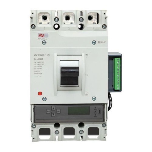 Выключатель автоматический 3п 630А 50кА AV POWER-3/3 ETU6.2 AVERES EKF mccb-33-630-6.2-av