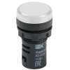 Лампа светосигнальная AD22DS d22мм 12В AC/DC бел. KARAT IEK BLS10-ADDS-012-K01