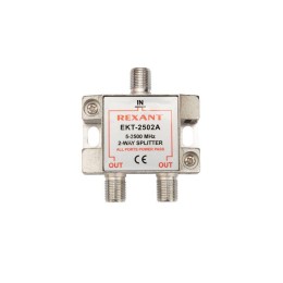 Делитель спутниковый F-типа на 2 TV 5-2500МГц блист. Rexant 06-0050-B
