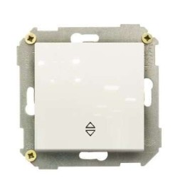 Переключатель проходной 1-кл. СП Simon 34 10А IP20 механизм бел. Simon 34201-030