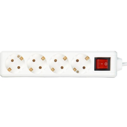 Удлинитель 4х5м с заземл. 16А IP20 У04К 2P+PE 250В 3х1 с выкл. IEK WYP10-16-04-05-ZK-N