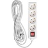 Удлинитель 4х5м с заземл. 16А IP20 У04К 2P+PE 250В 3х1 с выкл. IEK WYP10-16-04-05-ZK-N
