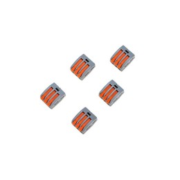 Клемма соединительная многоразовая 3-х проводная 0.08-4кв.мм сер. (блист.5шт) Rexant 06-0201-B5