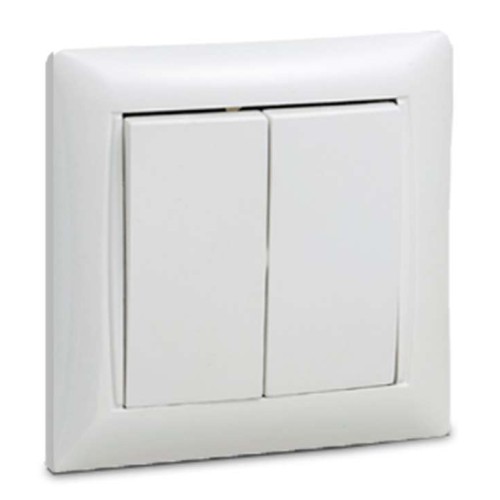 Выключатель 2-кл. СП Valenzo 6023 10А IP20 бел. ASD / IN HOME 4690612006314
