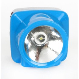 Фонарь аккумуляторный налобный LED5374 LED 1 режим 220В пластик. голуб. (бокс) Ultraflash 12427