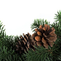 Венок еловый с шишками d45см IP44 литой Neon-Night 307-144