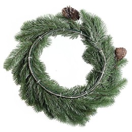 Венок еловый с шишками d45см IP44 литой Neon-Night 307-144