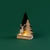 Фигура деревянная "Елочка с оленем" 12х6х21.5см 0.1Вт IP20 с подсветкой Neon-Night 504-002