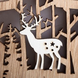 Фигура деревянная "Звездочка" 24х13х3.6см 0.1Вт IP20 с подсветкой Neon-Night 504-022