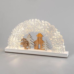 Фигура деревянная "Рождественская сказка" 44.5х6х24см 0.1Вт IP20 с подсветкой Neon-Night 504-021