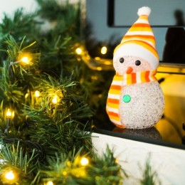 Фигура светодиодная "Снеговик" 17см 1LED RGB 0.1Вт IP20 Neon-Night 513-018