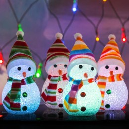 Фигура светодиодная "Снеговик" 17см 1LED RGB 0.1Вт IP20 Neon-Night 513-018