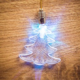 Фигура светодиодная подвесная "Елочка" 8х6см LED RGB 1.5Вт IP20 Neon-Night 501-095