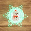 Фигура светодиодная "Снеговик на снежинке" 5.5х5.5см LED RGB 0.1Вт IP20 Neon-Night 501-038