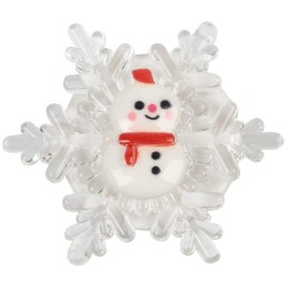 Фигура светодиодная "Снеговик на снежинке" 5.5х5.5см LED RGB 0.1Вт IP20 Neon-Night 501-038