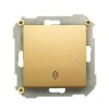 Переключатель проходной 1-кл. СП Simon 34 10А IP20 механизм бронз. Simon 34201-036