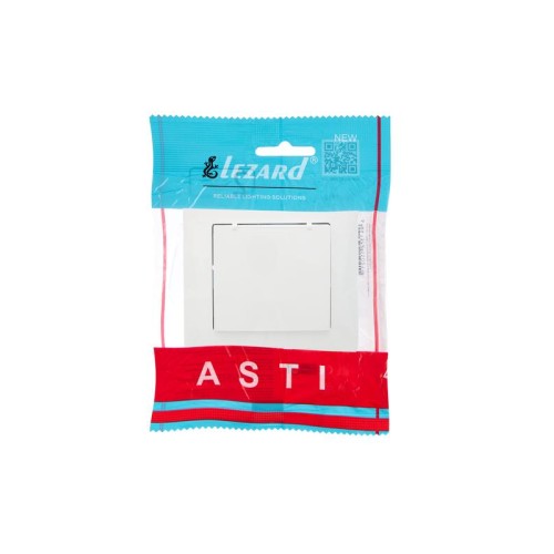Розетка 1-м СП ASTI 16А IP20 с заземл. с крышкой термопласт в сборе бел. LEZARD 7081-0202-123В