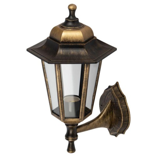 Светильник садово-парковый "Леда1" НБУ 06-60-001 настенный шестигран. под бронзу Эра Б0048115