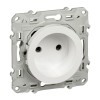 Розетка 1-м СП 1мод. Odace 16А IP21 без заземл. защ. шторки винтов. клеммы механизм бел. SchE S52R03