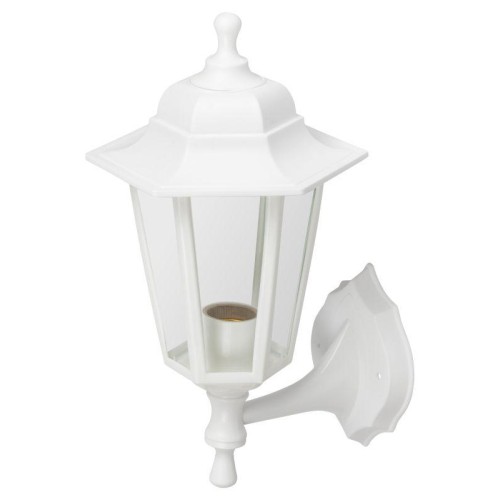 Светильник садово-парковый "Леда1" НБУ 06-60-001 настенный шестигран. бел. Эра Б0048116