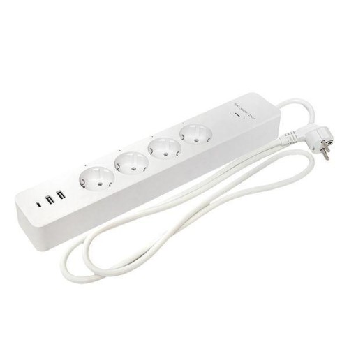 Удлинитель умный 4х1.8м 16А IP20 Connect PRO Wi-Fi 3хUSB с выкл. с управлением по Wi-Fi PRO PROxima