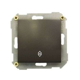 Переключатель проходной 1-кл. СП Simon 34 10А IP20 механизм графит Simon 34201-038